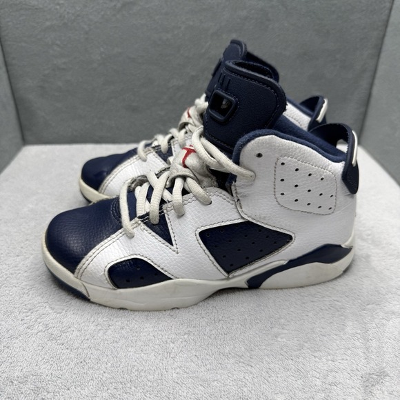 Jordan Other - Air Jordan 6 Retro Olympic 2024 PS Kids 1Y White Navy Red DV3605-164